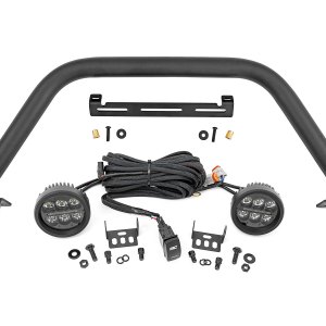 Safari Bar | 3.5" Round LED (Pair) | Black | Amber DRL | OE Modular Steel | Ford Bronco (21-24)