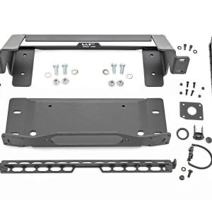 High Winch Mount | All Models | 20 Inch Black Single Row LED | DRL | Ford Bronco (21-24)