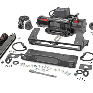 High Winch Mount | All Models | 12000S | 20 Inch Black Single Row LED | Ford Bronco (21-24)