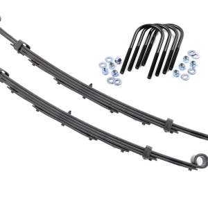 Front Leaf Springs | 4" Lift | Pair | Chevy/GMC C10/K10 C15/K15 Truck/Half-Ton Suburban (69-72)