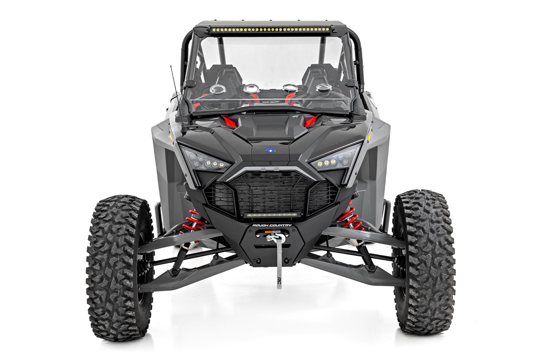 30" Single Row Light Mount | Front | Black Series | Polaris RZR Turbo R 4 - Image 4