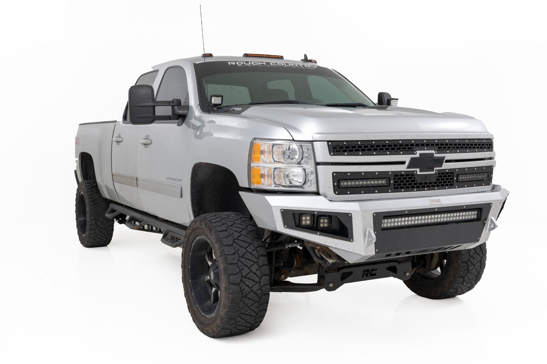 LED Light | Ditch Mount | 2" Black Pair | White DRL | Chevy 1500 (2007-2013) - Image 3