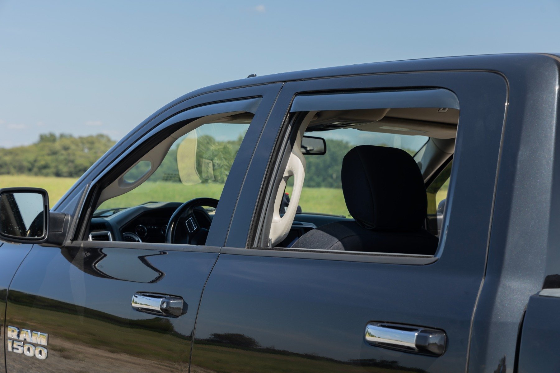 Side Window Deflectors | In Channel Rain Guard | Ram 1500/2500/3500 (10-24 & Classic) - Image 4