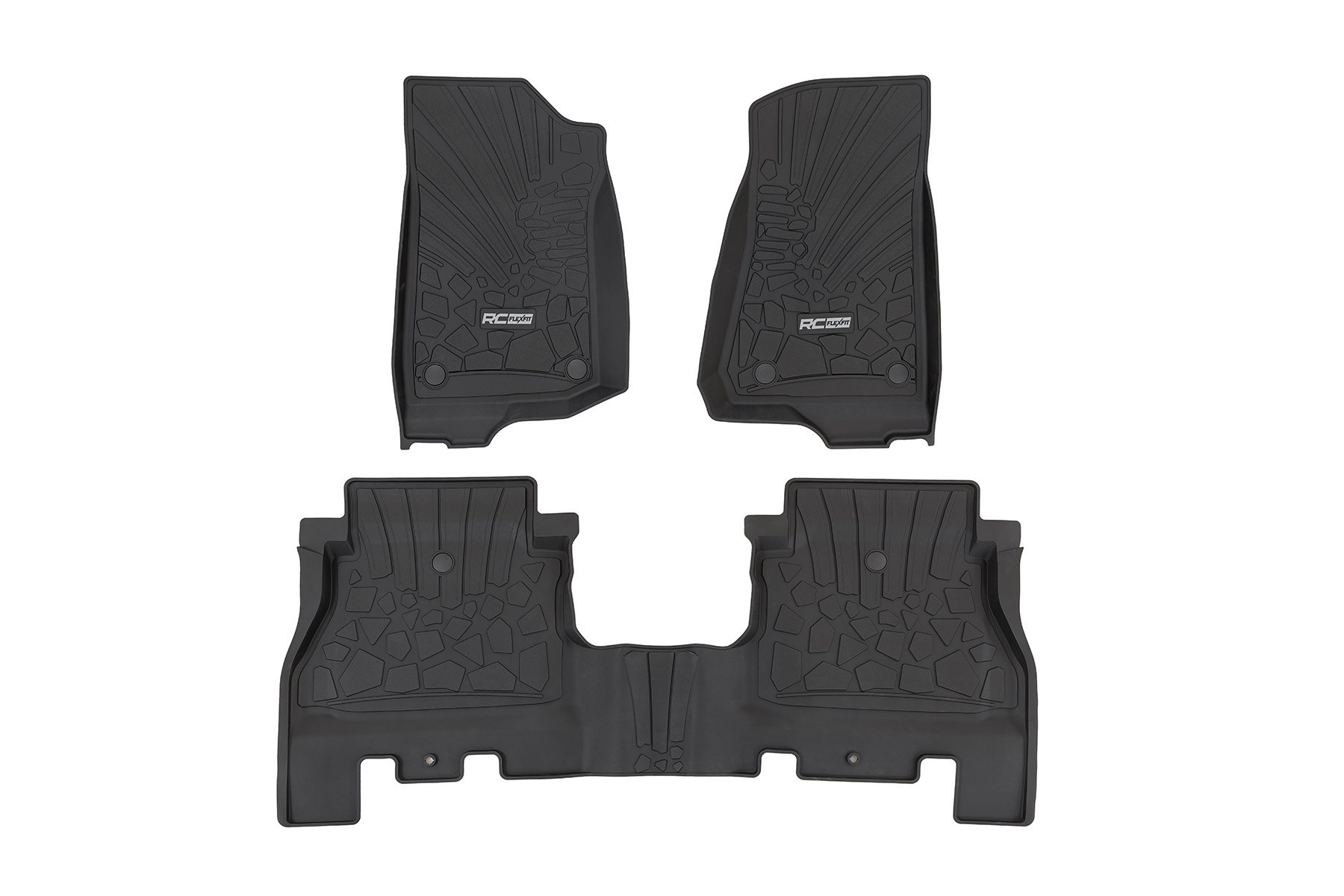 Flex Fit Floor Mats | FR & RR | 4 Door | Jeep Wrangler Unlimited 4WD (18-24)