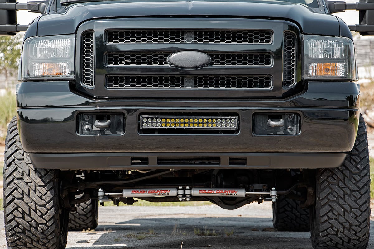 LED Light Kit | Bumper Mount | 2" Black Dual Row | Amber DRL | Ford F-250/F-350 Super Duty (05-07) - Image 2