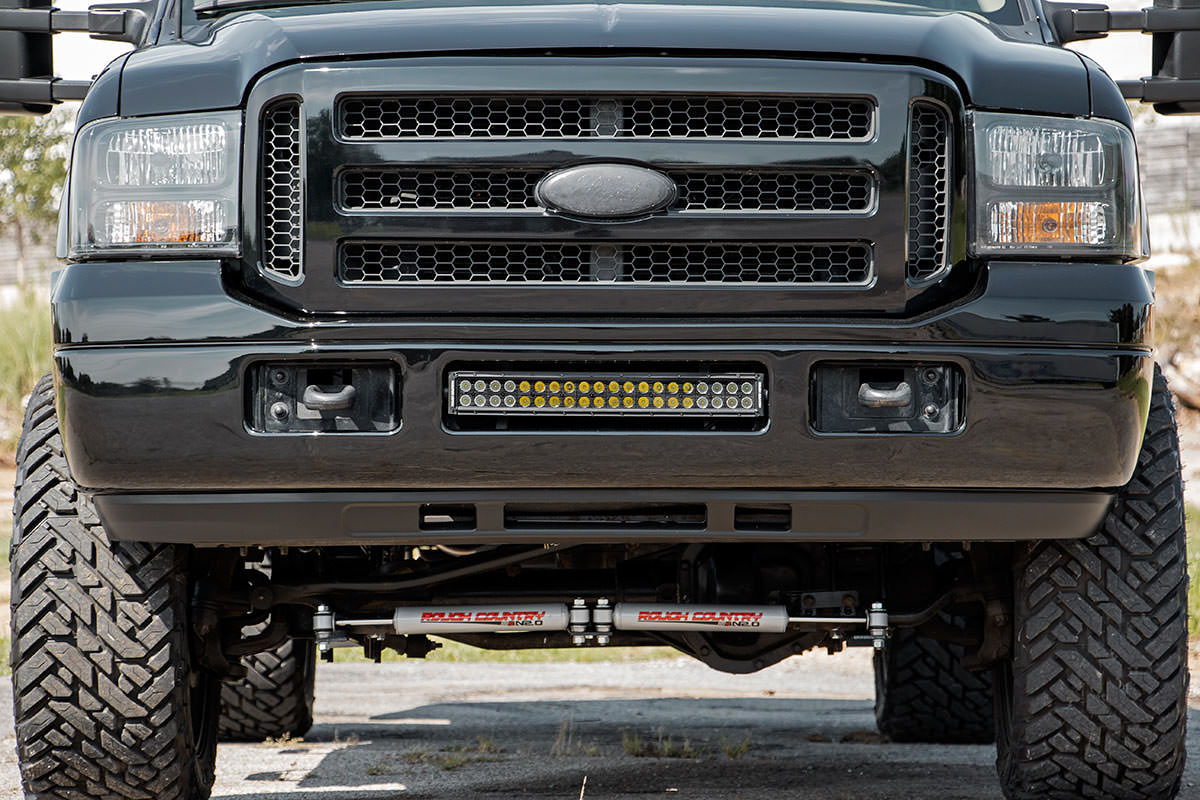 LED Light Kit | Bumper | 20" Chrome Dual Row | White DRL | Ford F-250/F-350 Super Duty (05-07) - Image 2