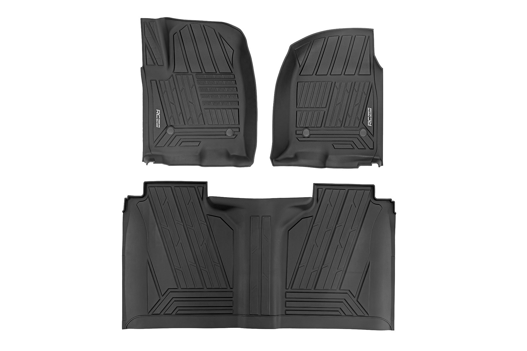 Flex-Fit Floor Mats | FR & RR | FR Bucket | Crew | Chevy/GMC 1500/2500HD/3500HD (19-25 & Classic)