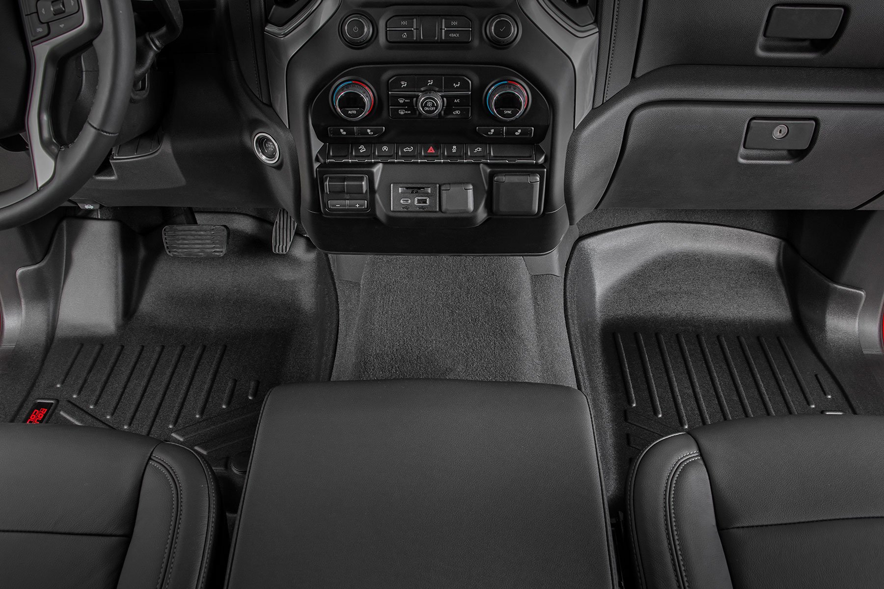 Floor Mats | FR & RR | OV Hump | Crew | wo/underseat storage | Chevy/GMC 1500/2500HD/3500HD (19-25) - Image 4