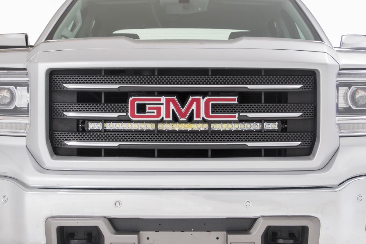 LED Light Kit | Behind Grille Mount | 30" Chrome Single Row | Chevy/GMC 1500 (14-18 & Classic) - Image 3