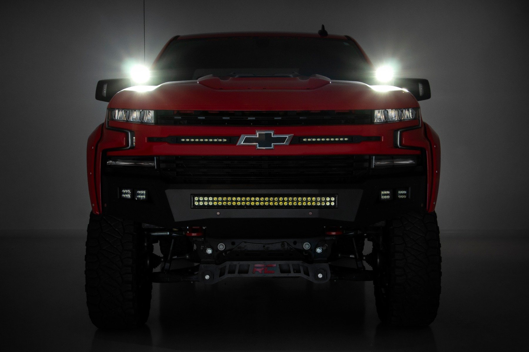 LED Light Kit | Ditch Mount | 2" Black Pair | White DRL | Chevy Silverado 1500 (19-24) - Image 6