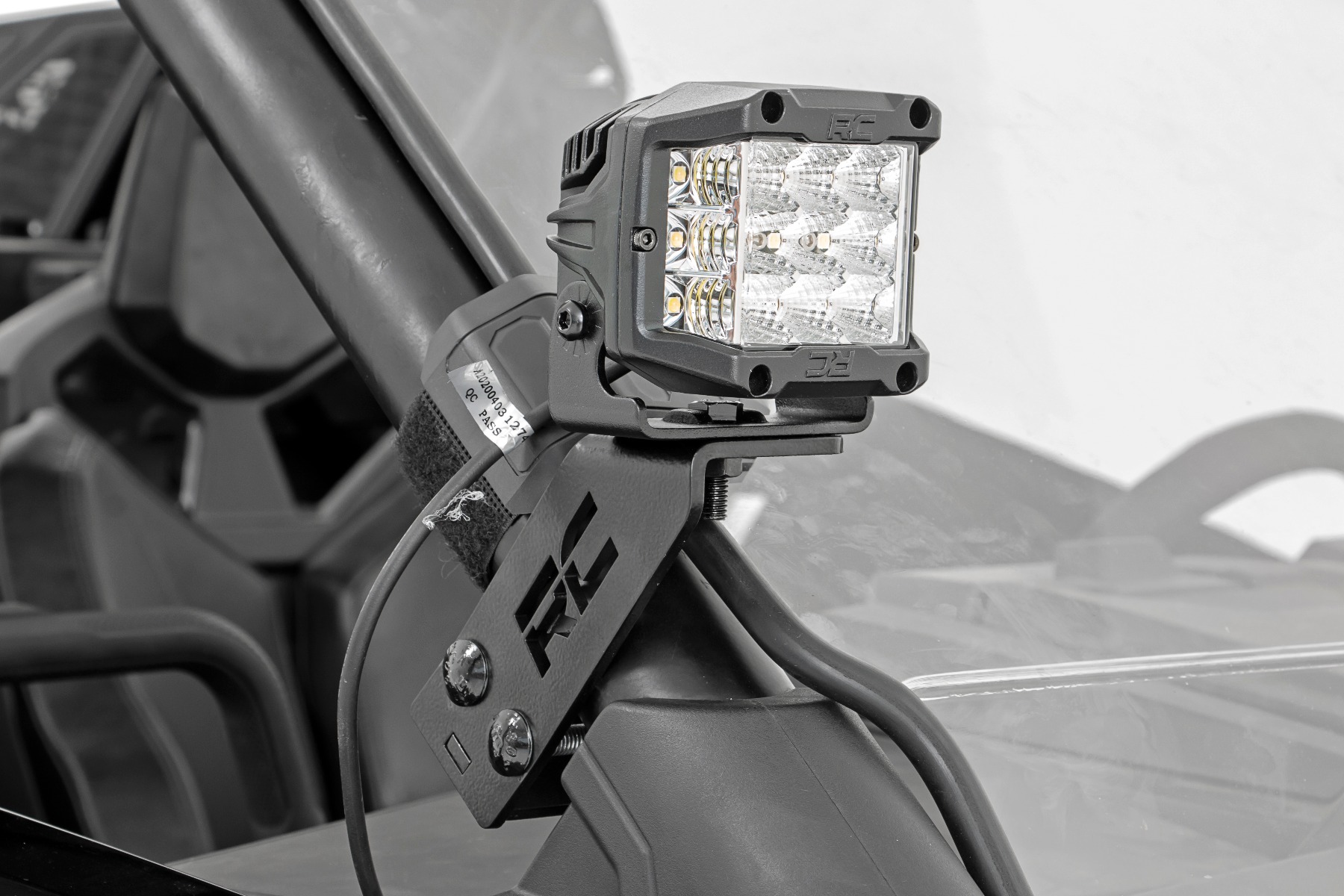 LED Light Kit | "A" Pillar Mount | 2" Black Pair | Spot | Polaris RZR PRO XP - Image 5