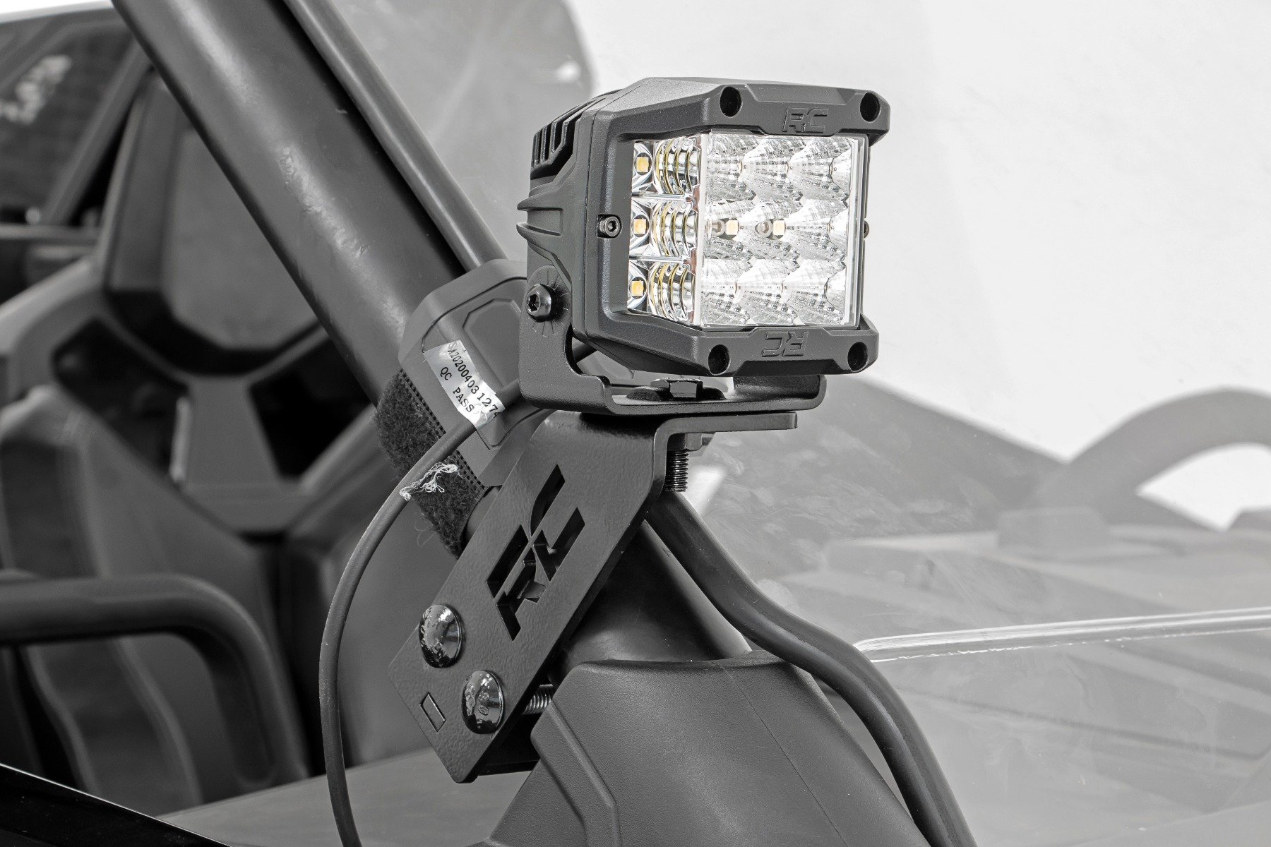 LED Light Kit | "A" Pillar Mount | 2" Black Pair | Spot | Polaris RZR PRO XP - Image 5