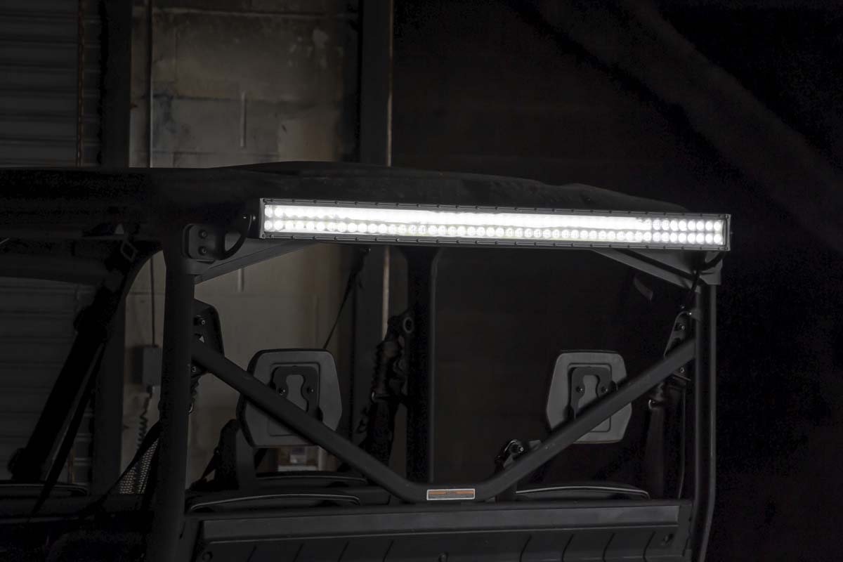 LED Light Kit | Cab Mount | 50" Black Dual Row | Can-Am Defender MAX HD10 - Image 4