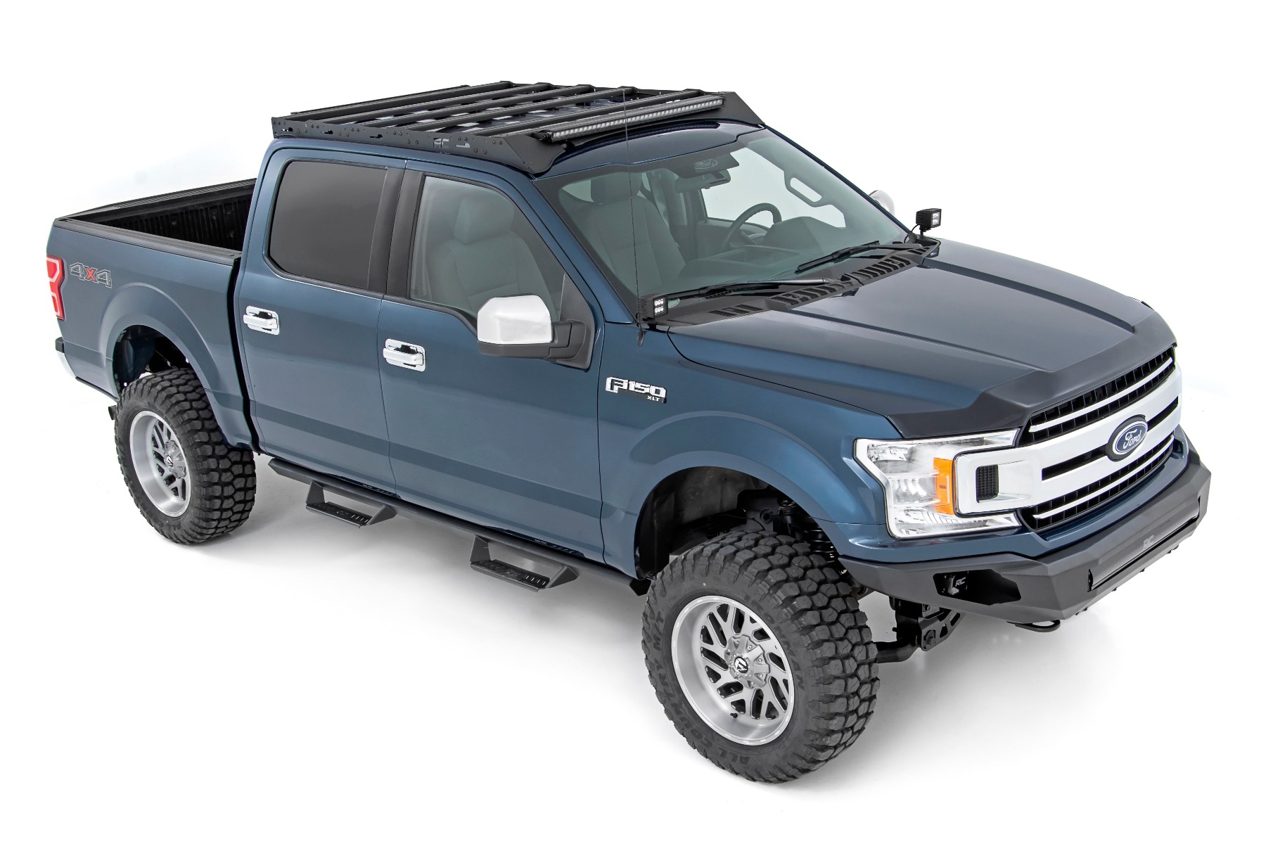 Roof Rack | FR & RR 40 Inch Single Row BLK LEDs | Ford F-150 2WD/4WD (15-18) - Image 3