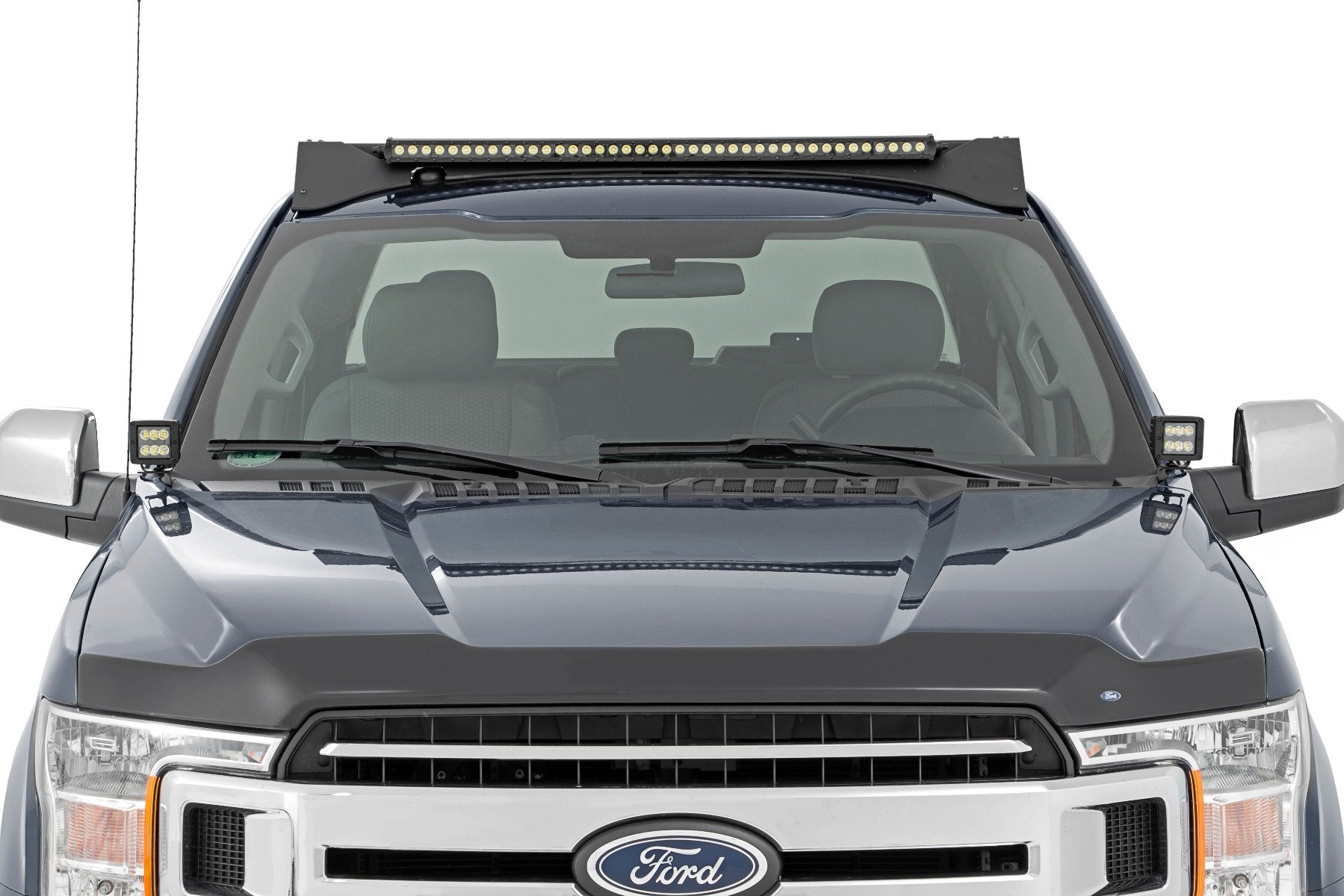 Roof Rack | FR & RR 40 Inch Single Row BLK LEDs | Ford F-150 2WD/4WD (15-18) - Image 4