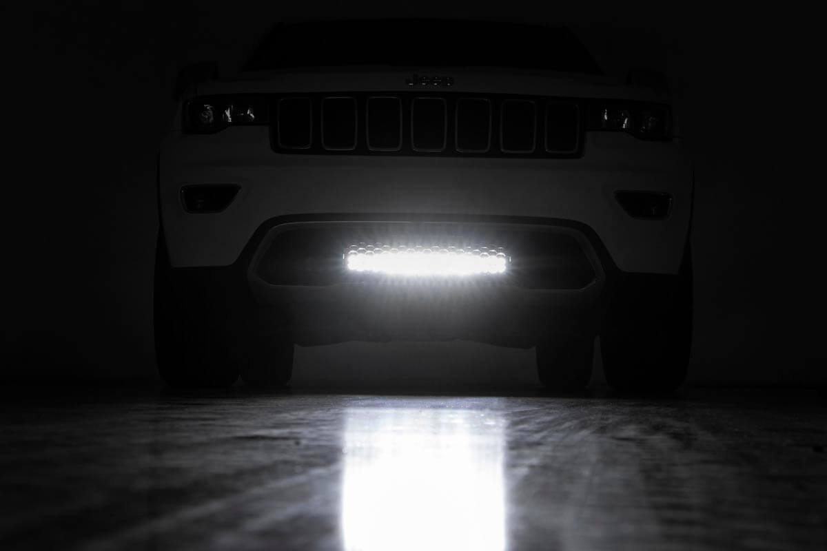 LED Light Kit | Bumper Mount | 20" Black Dual Row| Amber DRL | Jeep Grand Cherokee WK2 (11-20) - Image 5
