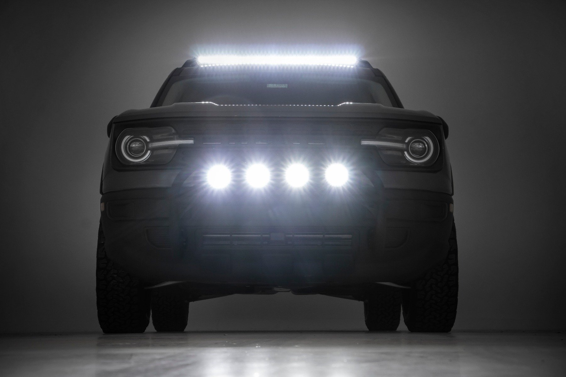 Nudge Bar | 20 Inch BLK DRL Single Row LED | Ford Bronco Sport 4WD (21-24) - Image 6