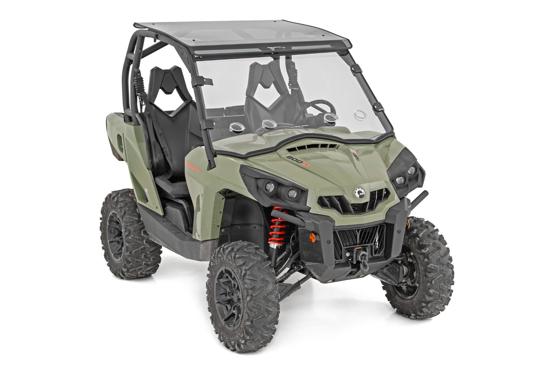 Vented Full Windshield | Scratch Resistant | Can-Am Commander Max 1000 - Image 3