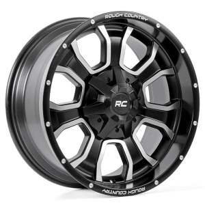 Rough Country 93 Series Wheel | One-Piece | Matte Black | 20x10 | 8x6.5 | -18mm