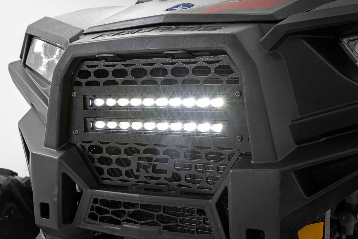 Grille Kit | 10" Black Slimline LED Pair | Polaris RZR XP 1000 - Image 5