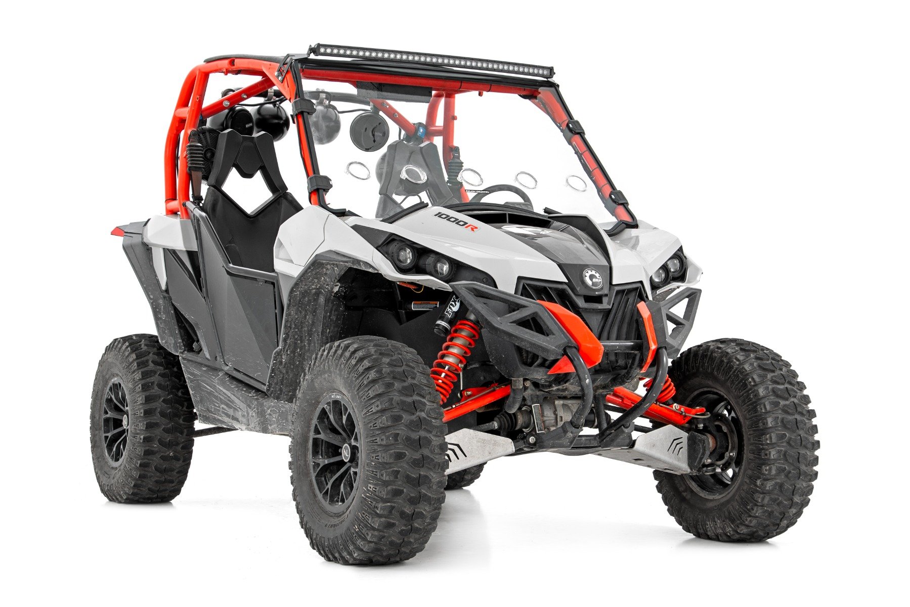 LED Light Kit | Front Mount | 40" Black Dual Row | White DRL | Can-Am Commander Max 1000 - Image 4
