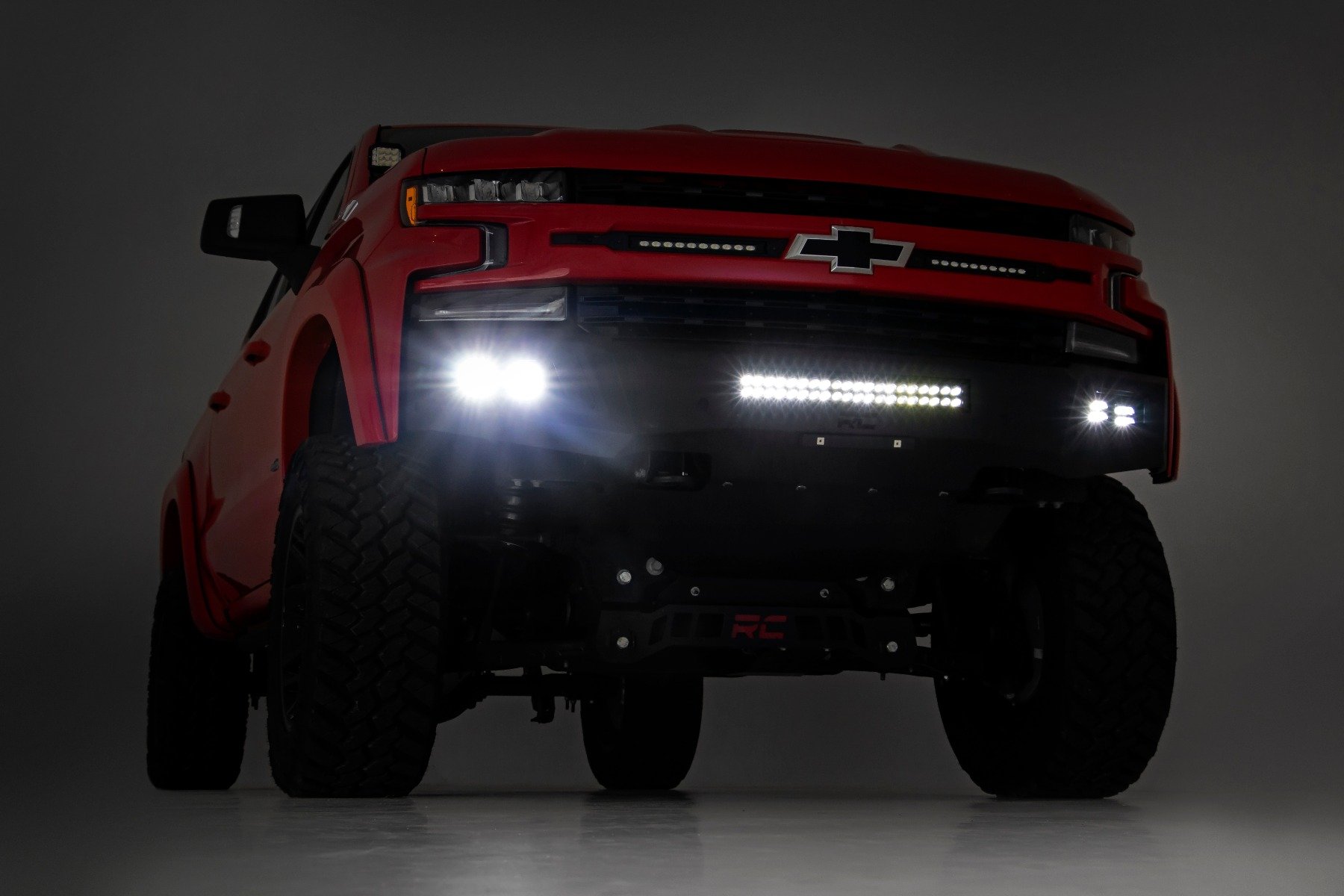 High Clearance Front Bumper | LED Lights & Skid Plate | Chevy Silverado 1500 (19-22) - Image 2