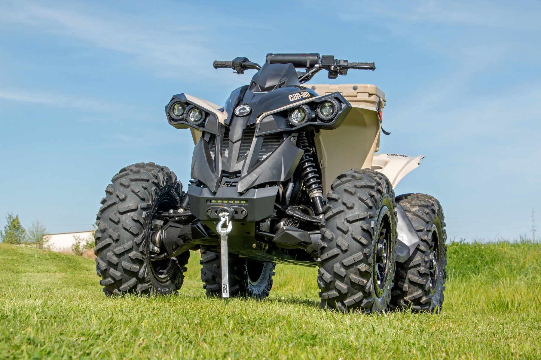 Winch Bumper | 4500-Lb Winch | Black Series LED | 6" Light | Can-Am Renegade 1000/Renegade 500 - Image 6