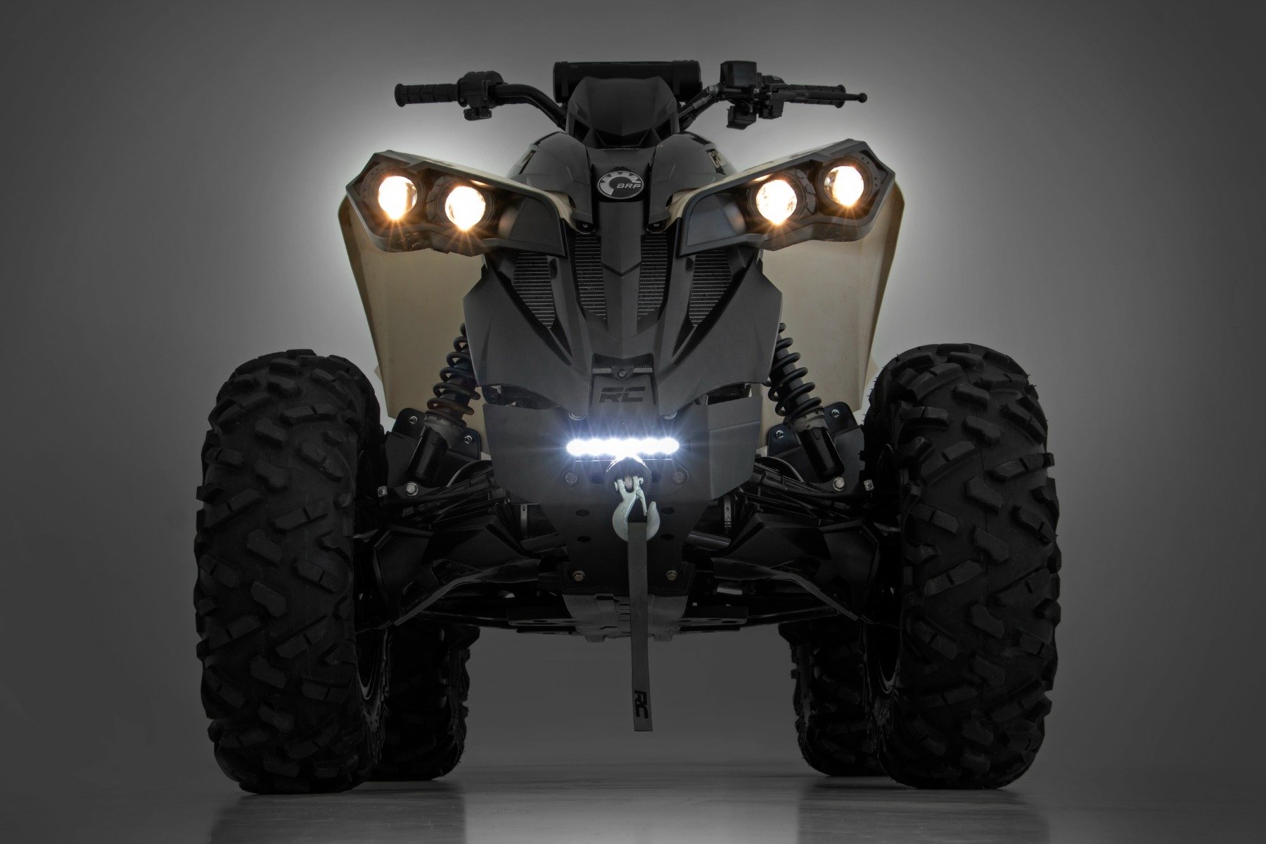 Winch Bumper | 4500-Lb Winch | Black Series LED | 6" Light | Can-Am Renegade 1000/Renegade 500 - Image 5