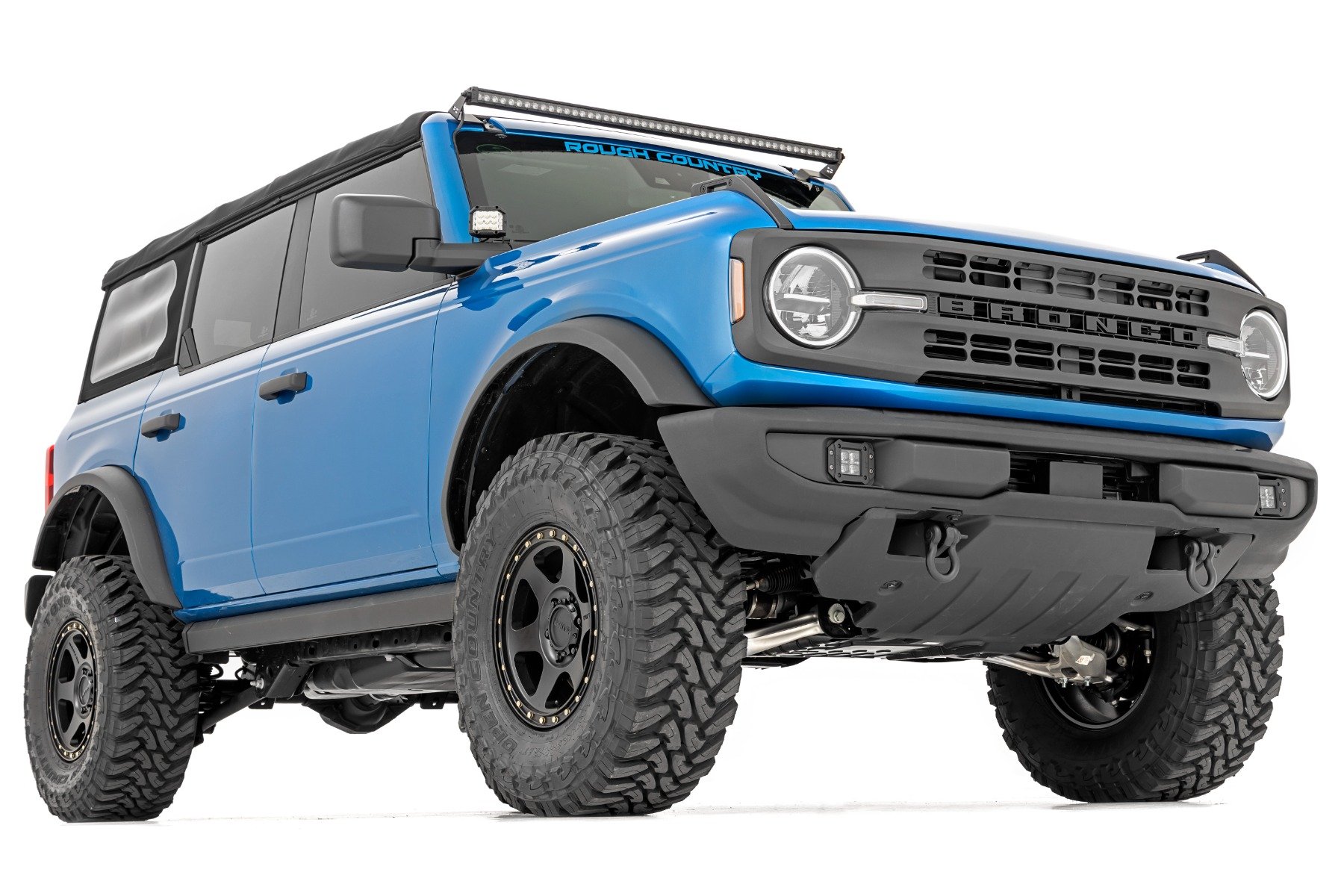 LED Light Kit | Upper Windshield | 50" Black Single Row | Ford Bronco (21-24) - Image 4