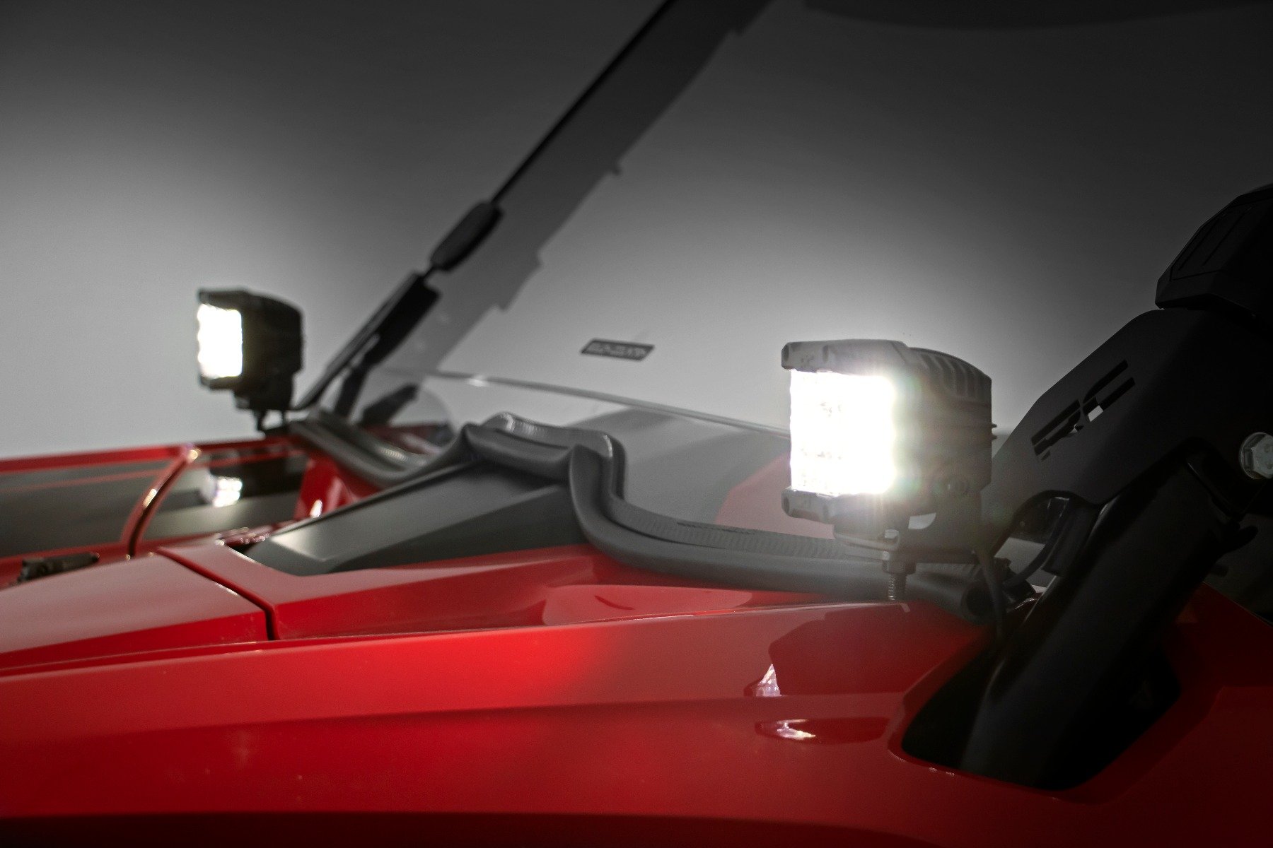 LED Light Kit | Cage Mount | 2" Chrome Pair | Wide Angle | Honda Talon 1000R - Image 2