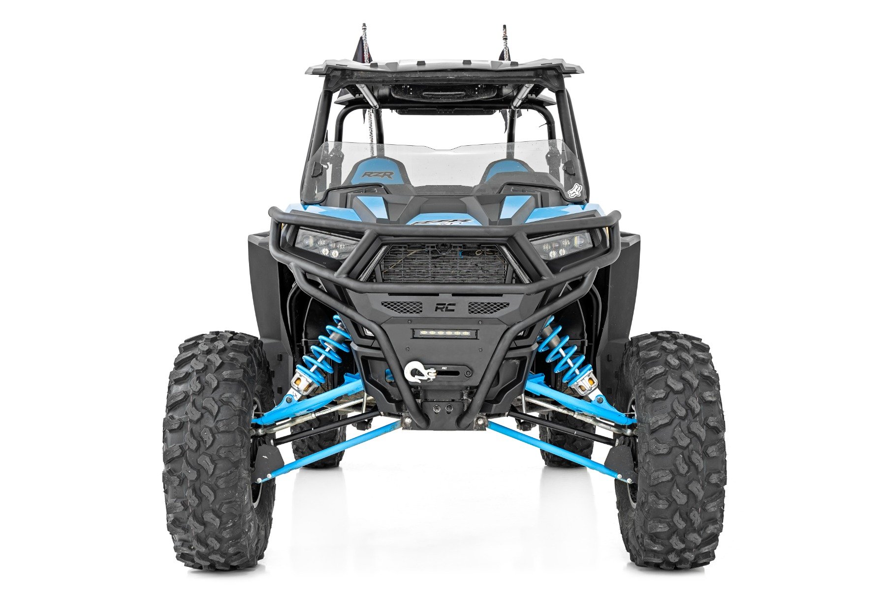 Tubular Bumper | Front | Black Series LED | 6" Light | Slim Line | Polaris RZR XP 1000 - Image 3