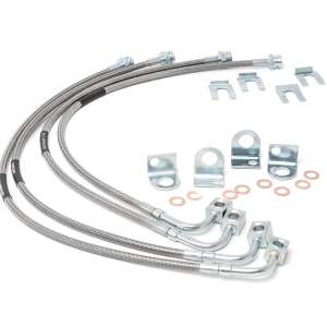 Brake Lines | Stainless | FR & RR | 4-6 Inch Lift | Jeep Wrangler JK/Wrangler Unlimited (07-18)