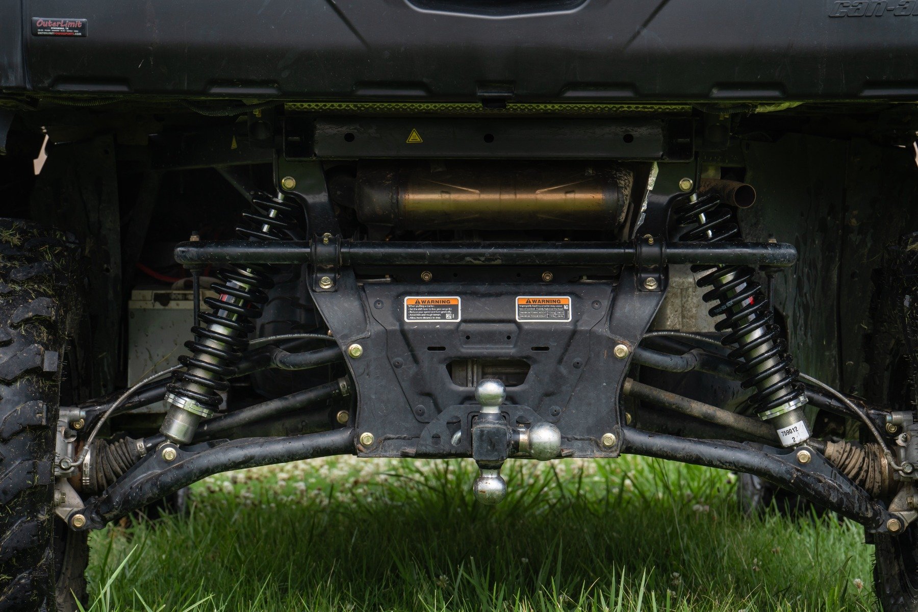 M1 Rear Coil Over Shocks | Ride Height Adjust | Can-Am Defender HD10 - Image 4