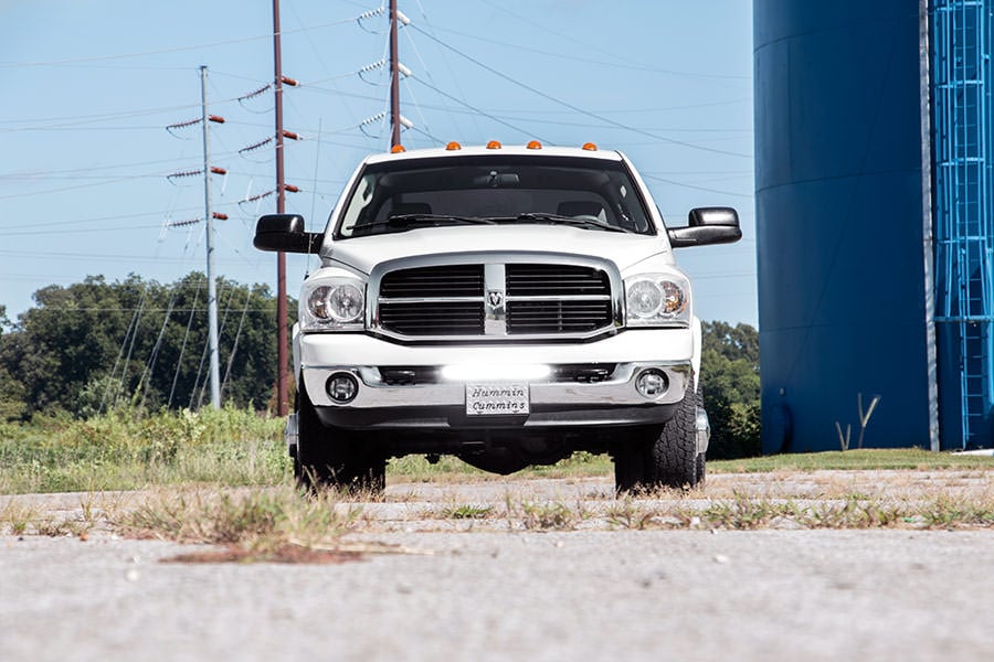 LED Light Kit | Bumper Mount | 20" Black Single Row | Ram 2500/3500 (10-18) - Image 5