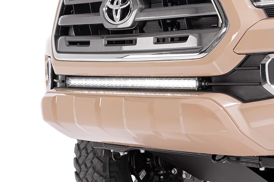 LED Light Kit | Lower Grille Mount | 30" Black Single Row | White DRL | Toyota Tacoma (16-23) - Image 2