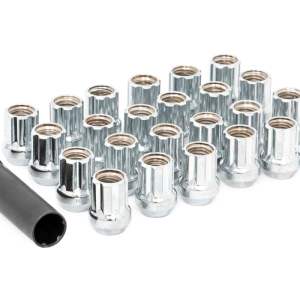 M12 x 1.5 Lug Nut Set of 24 |Chrome | Open End