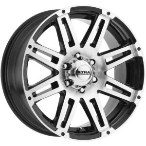 ULTRA 226U MACHINE 16X8 GLOSS BLACK W/ MACHINED SPOKE FACE 8-165.1 +10MM 125MM