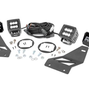 LED Light Kit | Fog Mount | 2" Black Pair | Spot | Nissan Frontier (05-20)