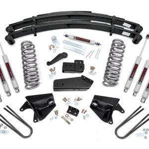 4 Inch Lift Kit | Quad Front Shocks | Rear Springs | Ford Bronco 4WD (80-96)