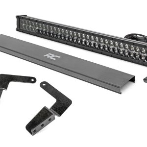 LED Light Kit | Bumper Mount | 30" Black Dual Row | White DRL | Toyota FJ Cruiser (07-14)