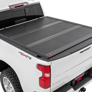 Hard Low Profile Bed Cover | 5'9" Bed | Rail Caps | Chevy/GMC 1500/2500HD/3500HD (14-19 & Classic)