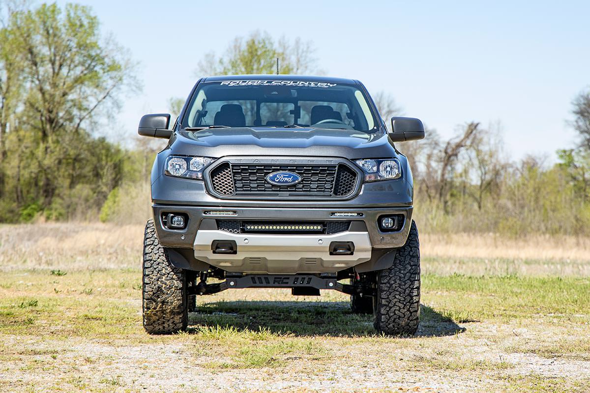 LED Light Kit | Bumper Mount | 20" Black Single Row | Ford Ranger (19-23) - Image 4