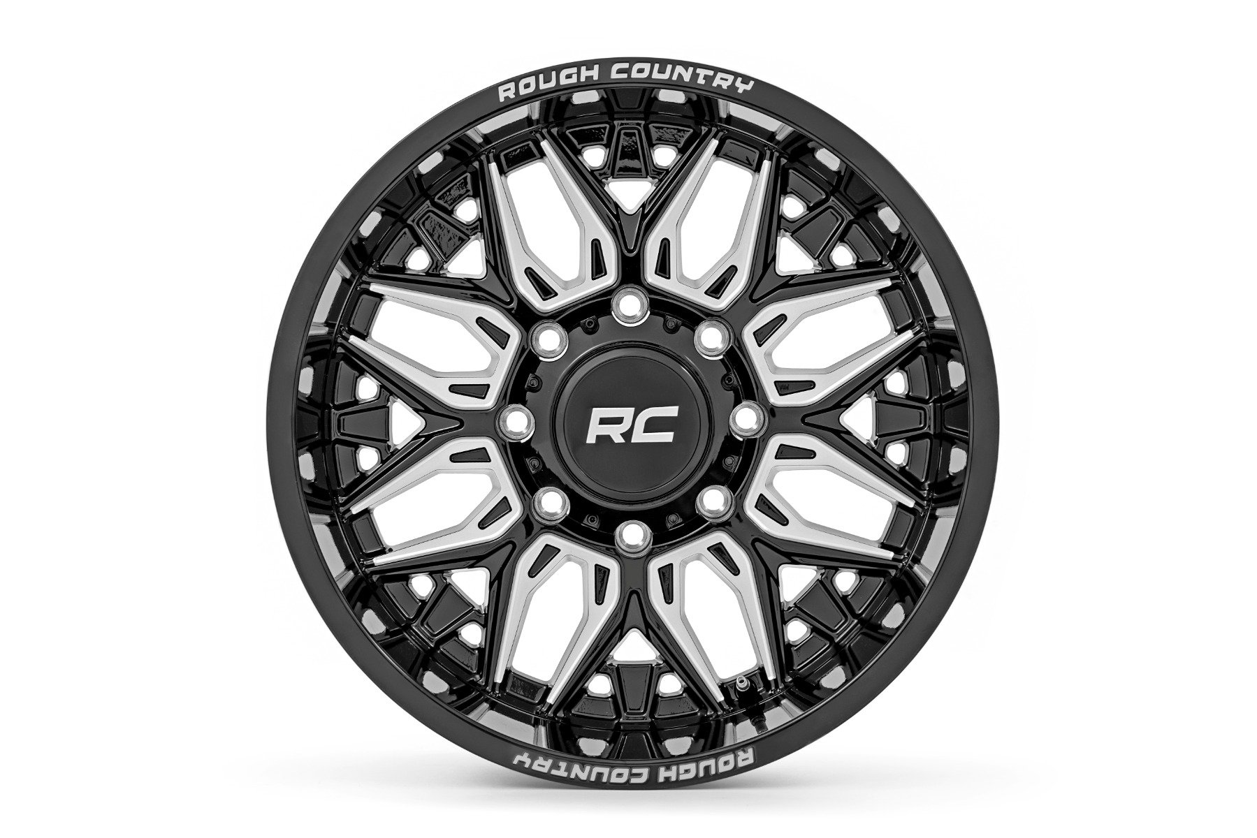 Rough Country 86 Series Wheel | One-Piece | Gloss Black | 22x10 | 8x6.5 | -19mm - Image 2