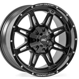 Rough Country 94 Series Wheel | One-Piece | Matte Black | 20x9 | 6x5.5/6x135 | 0mm