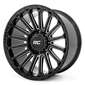 Rough Country 97 Series Wheel | One-Piece | Gloss Black | 17x9 | 5x5 | -12mm