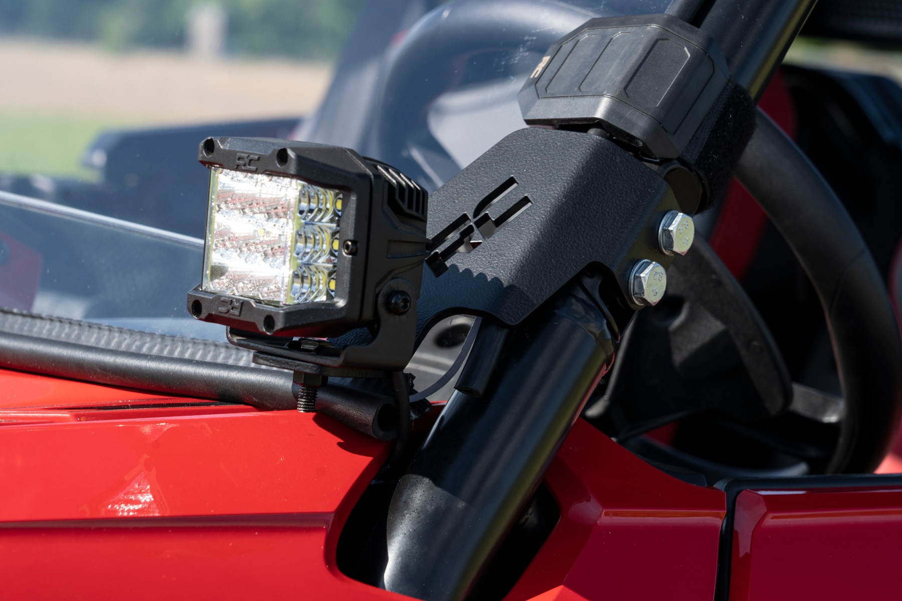 LED Light Kit | Cage Mount | 2" Black Pair | Amber DRL | Honda Talon 1000R - Image 5
