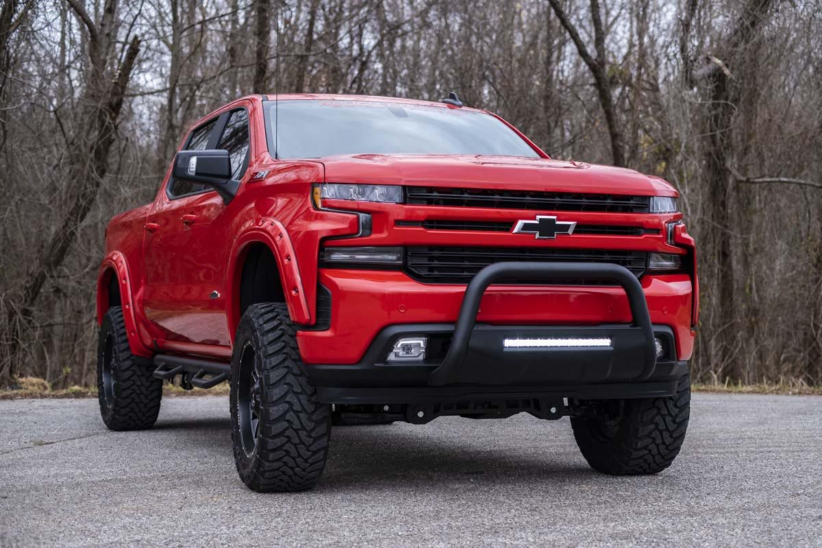 Black LED Bull Bar | Chevy Silverado 1500 2WD/4WD (2019-2022) - Image 6