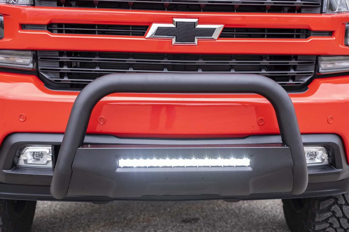 Black LED Bull Bar | Chevy Silverado 1500 2WD/4WD (2019-2022) - Image 3