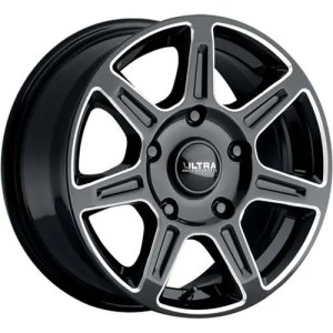 ULTRA 450BM TOIL VAN 16X6.5 GLOSS BLACK MILLED 5-160 +45MM 65MM