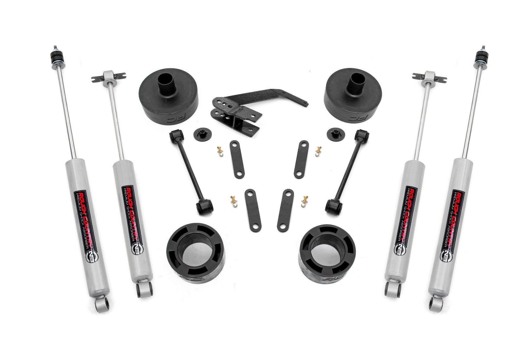 2.5 Inch Lift Kit | Spacers | N3 | Jeep Wrangler JK/Wrangler Unlimited (07-18)